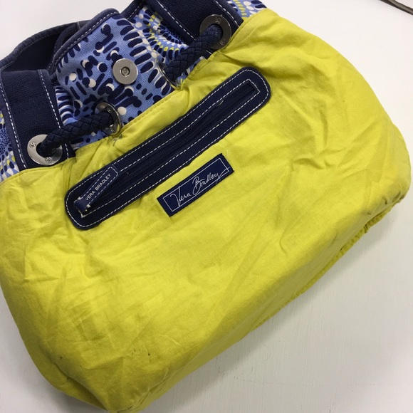 Vera Bradley | Blue Yellow Purse - Picture 4 of 7